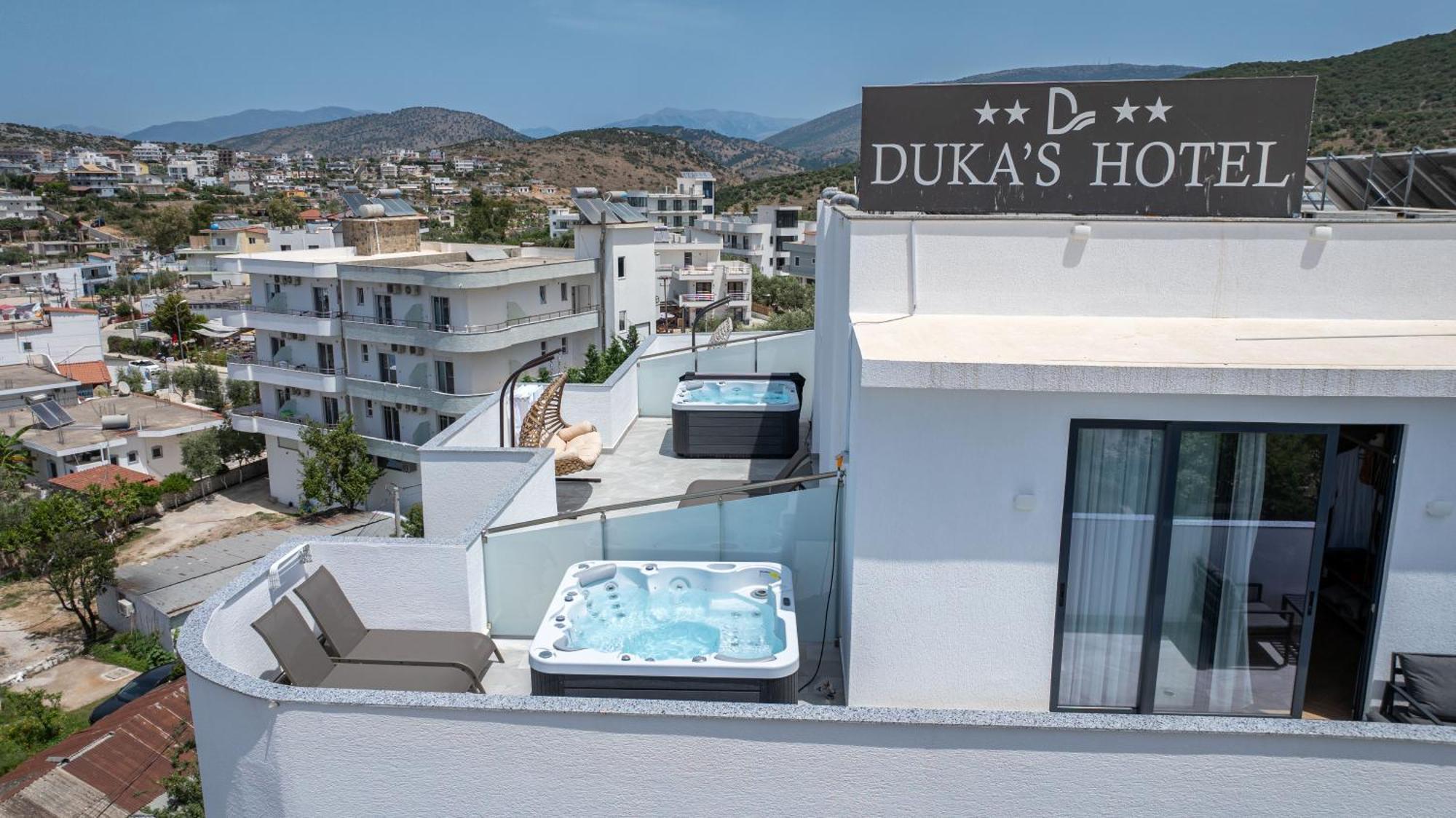 Duka'S Hotel Ksamil Bagian luar foto