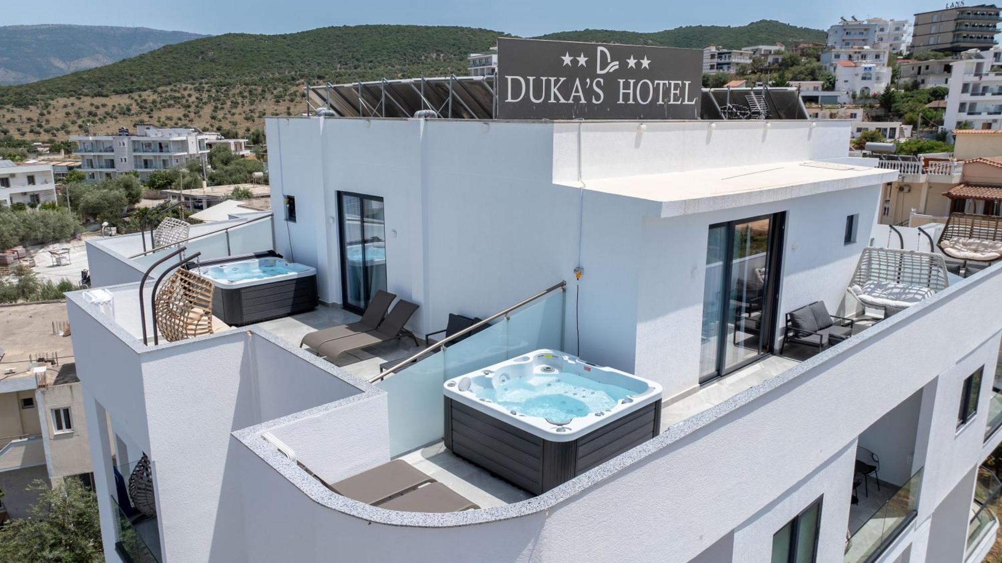 Duka'S Hotel Ksamil Bagian luar foto