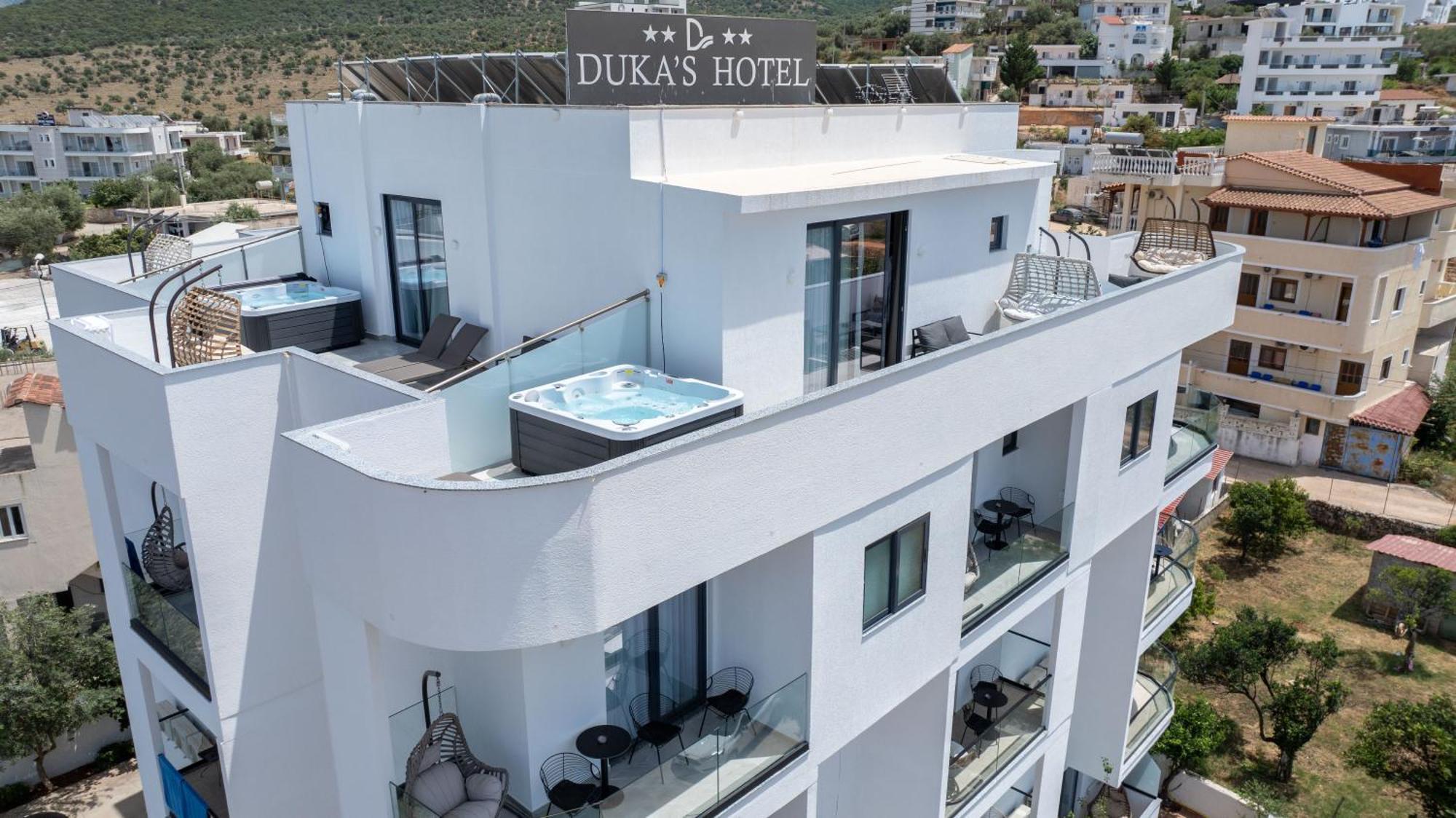 Duka'S Hotel Ksamil Bagian luar foto