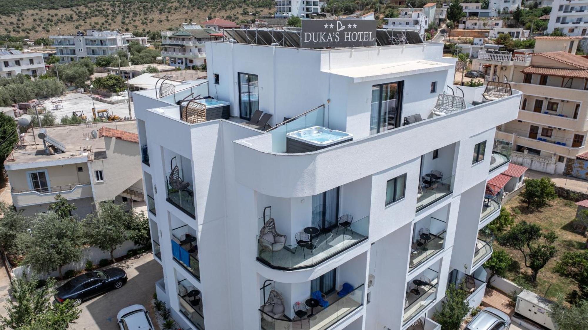 Duka'S Hotel Ksamil Bagian luar foto